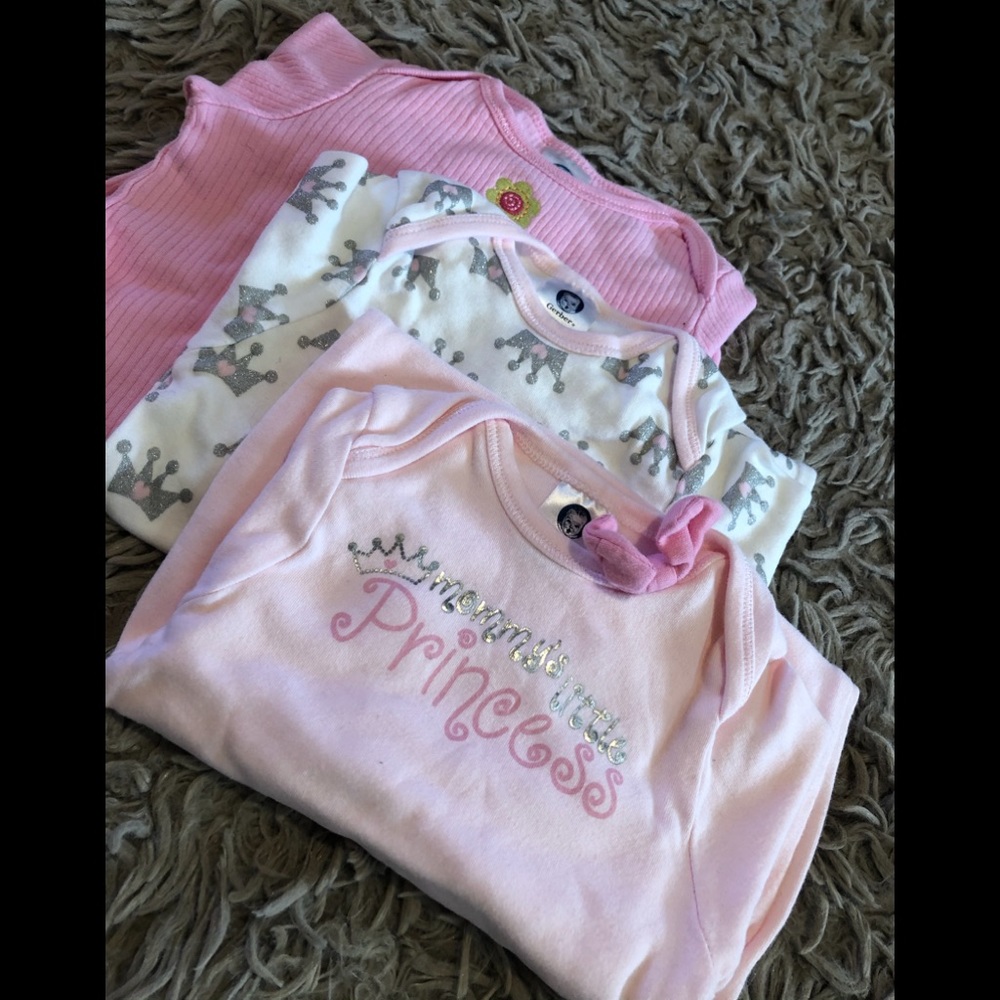Newborn Baby Girl Sleepers Bundle
